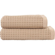 RĘCZNIK NATURAL BAWEŁNA EGIPSKA 315G/M2 WAFLOWA STRUKTURA SZYBKOSCHNĄCY SOFT