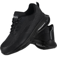BUTY ROBOCZE BRHARBOR-SB BS, METALOWY PODNOSEK, POLIESTROWE, ANTYPOŚLIZGOWE, CZARNE