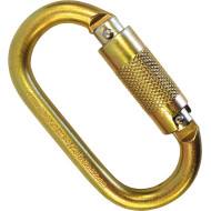 ŁĄCZNIK STALOWY AUTOMATYCZNA BLOKADA ZAMKNIĘCIE 16MM 25KN EN362
