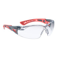 OKULARY OCHRONNE BOLLE SAFETY RUSH+ SMALL, PANORAMICZNE, PRZEZROCZYSTE, SZARO-RÓŻOWE