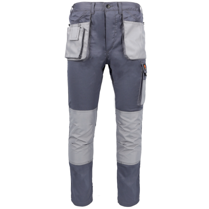 SPODNIE ROBOCZE PROCERA PROMAN STRETCH 250, DO PASA, ELASTYCZNE, TRWAŁE, SZARE
