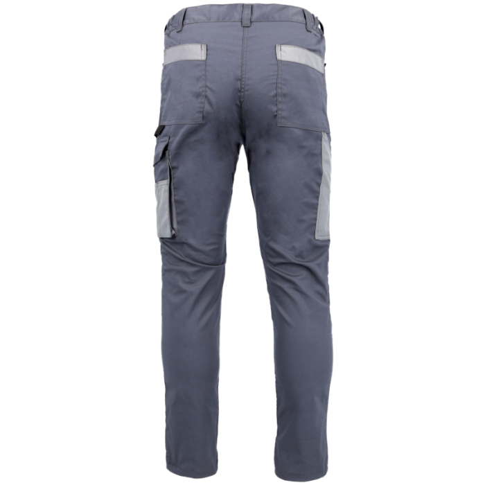 SPODNIE ROBOCZE PROCERA PROMAN STRETCH 250, DO PASA, ELASTYCZNE, TRWAŁE, SZARE