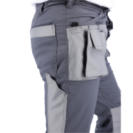 SPODNIE ROBOCZE PROCERA PROMAN STRETCH 250, DO PASA, ELASTYCZNE, TRWAŁE, SZARE