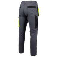 SPODNIE ROBOCZE PROCERA PROMAN STRETCH 250, DO PASA, WYTRZYMAŁE, FUNKCJONALNE, SZARO-ŻÓŁTE