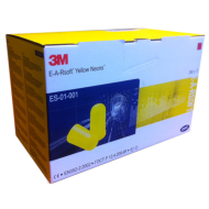 WKŁADKI PRZECIWHAŁASOWE 3M E-A-R SOFT 3M-ES-01-001 NEONOWE SNR 36dB OP. 250 PAR SELEDYNOWE