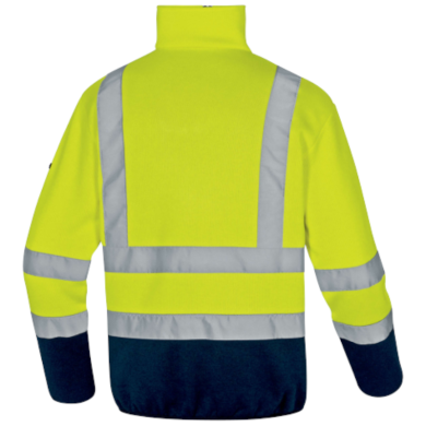 BLUZA ROBOCZA DELTA PLUS MARMOT OSTRZEGAWCZA Z POLARU ŻÓŁTO-GRANATOWA