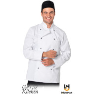 BLUZA  ROBOCZA LEBER-HOLLMAN LH-CHEFER KUCHARSKA BIAŁA