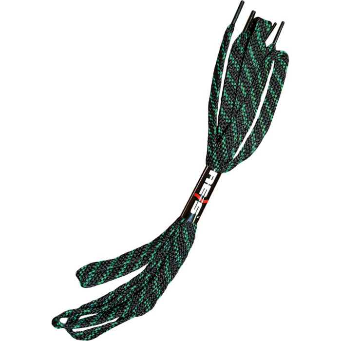 SZNUROWADŁA REIS BR-LACES DŁ. 110 CM. OP. 5 PAR CZARNO-ZIELONE