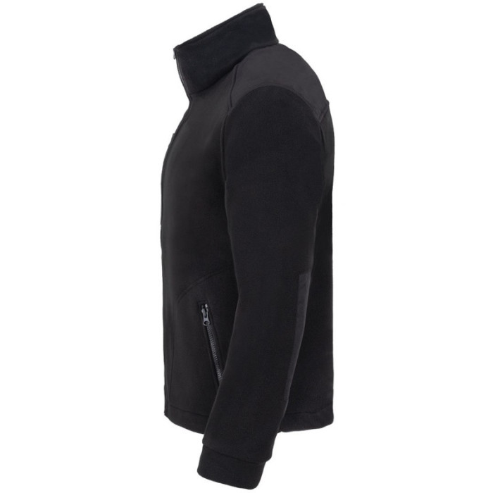 BLUZA ROBOCZA PREMIUM JHK FLRA 340 Z POLARU ZE WZMOCNIENIAMI CZARNA