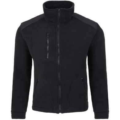 BLUZA ROBOCZA PREMIUM JHK FLRA 340 Z POLARU ZE WZMOCNIENIAMI CZARNA