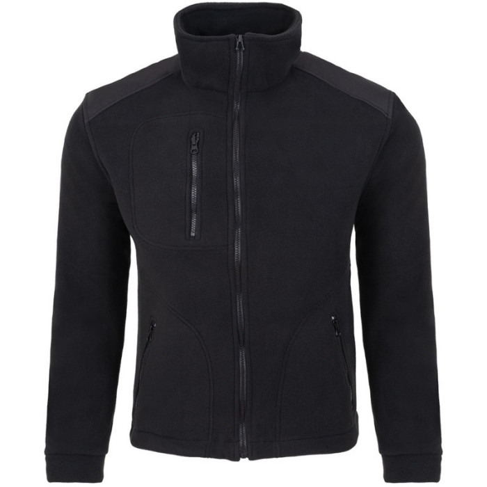 BLUZA ROBOCZA PREMIUM JHK FLRA 340 Z POLARU ZE WZMOCNIENIAMI CZARNA