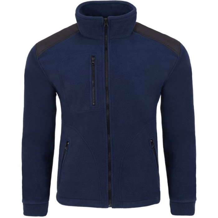 BLUZA ROBOCZA PREMIUM JHK FLRA 340 Z POLARU ZE WZMOCNIENIAMI GRANATOWA