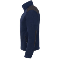 BLUZA ROBOCZA PREMIUM JHK FLRA 340 Z POLARU ZE WZMOCNIENIAMI GRANATOWA
