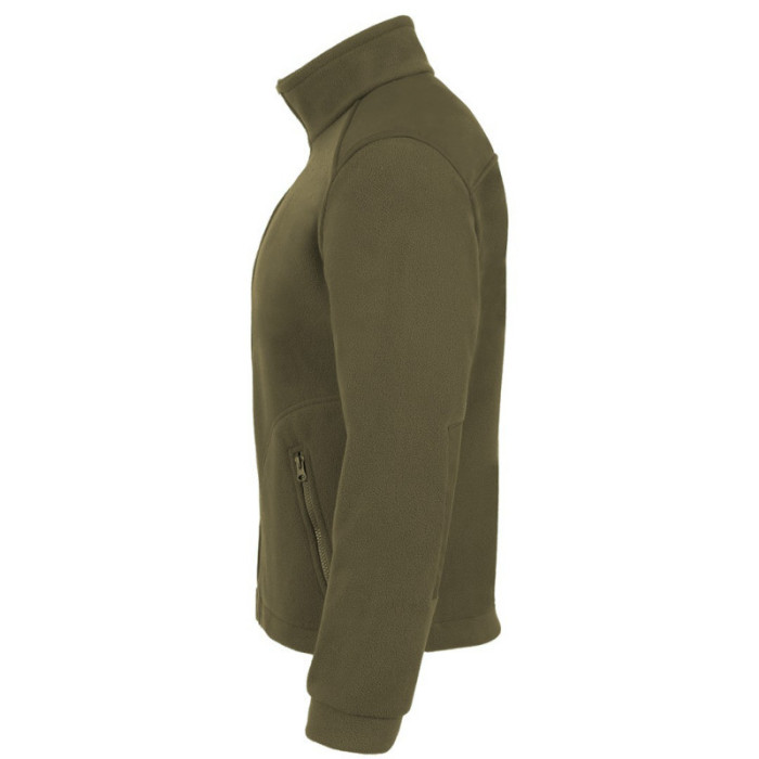 BLUZA ROBOCZA PREMIUM JHK FLRA 340 Z POLARU ZE WZMOCNIENIAMI ZIELONA KHAKI