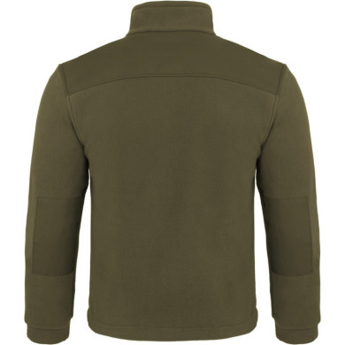 BLUZA ROBOCZA PREMIUM JHK FLRA 340 Z POLARU ZE WZMOCNIENIAMI ZIELONA KHAKI