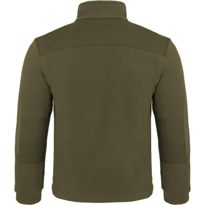 BLUZA ROBOCZA PREMIUM JHK FLRA 340 Z POLARU ZE WZMOCNIENIAMI ZIELONA KHAKI