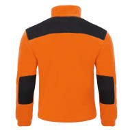 BLUZA ROBOCZA PREMIUM JHK FLRA 340 Z POLARU ZE WZMOCNIENIAMI POMARAŃCZOWO-CZARNA