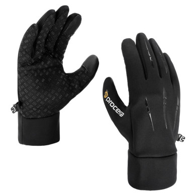 RĘKAWICE ROBOCZE PROCERA X-WINDGRIP OCIEPLANE ERGONOMICZNE SOFTSHELL CZARNE