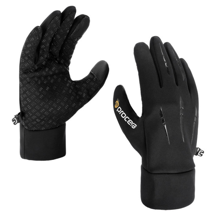 RĘKAWICE ROBOCZE PROCERA X-WINDGRIP OCIEPLANE ERGONOMICZNE SOFTSHELL CZARNE