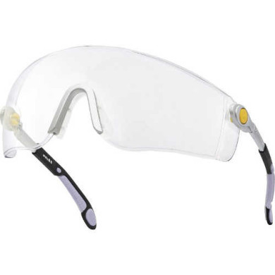 OKULARY OCHRONNE LIPARI2 JEDNOCZĘŚCIOWE POLIWĘGLAN BEZBARWNE UV400 FILTR 5 REGULOWANE