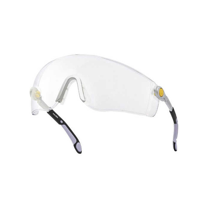 OKULARY OCHRONNE LIPARI2 JEDNOCZĘŚCIOWE POLIWĘGLAN BEZBARWNE UV400 FILTR 5 REGULOWANE