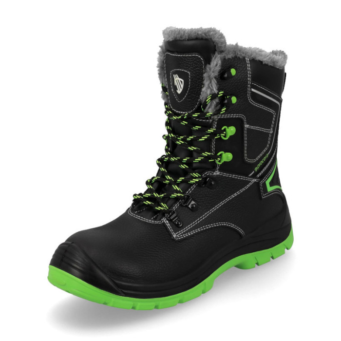 BUTY ROBOCZE PROCERA BERG S3 SRC KOZAKI OCIEPLANE Z ODBLASKAMI SKÓRA CZARNE