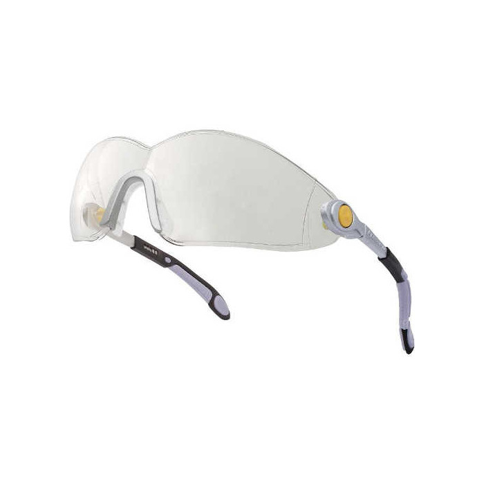 OKULARY OCHRONNE VULCANO2 PLUS CLEAR JEDNOCZĘŚCIOWE POLIWĘGLAN BEZBARWNE REGULOWANE UV400