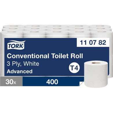 PAPIER TOALETOWY BIAŁY TORK ADVANCED 3-WARSTWOWY 250 LISTKÓW 30 MB