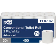 PAPIER TOALETOWY BIAŁY TORK ADVANCED 2-WARSTWOWY 400 LISTKÓW 48 MB