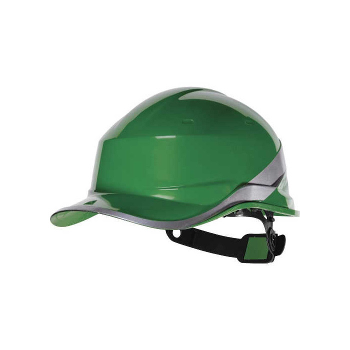 HEŁM BUDOWLANY DELTA PLUS BASEBALL DIAMOND V ZIELONY FLUORESCENCYJNY ODBLASKOWY REGULOWANY