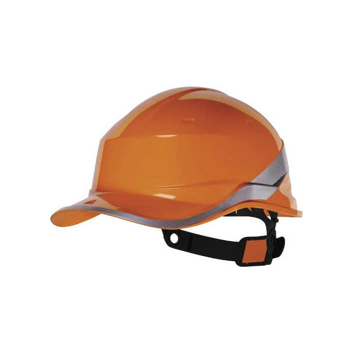HEŁM BUDOWLANY ABS FLUORESCENCYJNY BASEBALL ODBLASKOWY REGULOWANY