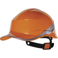 HEŁM BUDOWLANY ABS FLUORESCENCYJNY BASEBALL ODBLASKOWY REGULOWANY