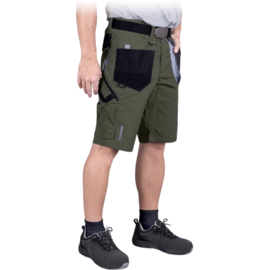 SZORTY ROBOCZE LEBER-HOLLMAN LH-FMN-TS KHAKI-CZARNO-SZARE