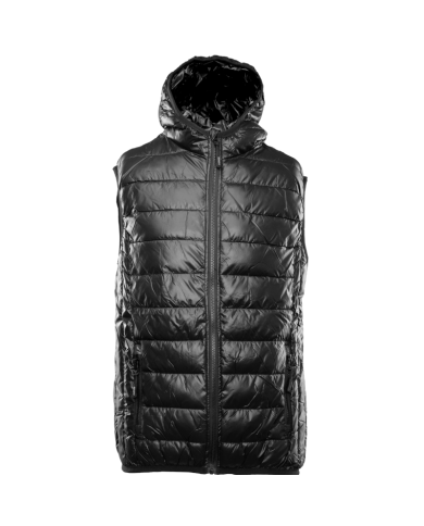 KAMIZELKA OCIEPLANA POLSTAR BENEFIT QUEEN, BEZRĘKAWNIK, Z KAPTUREM, PIKOWANA, CZARNA