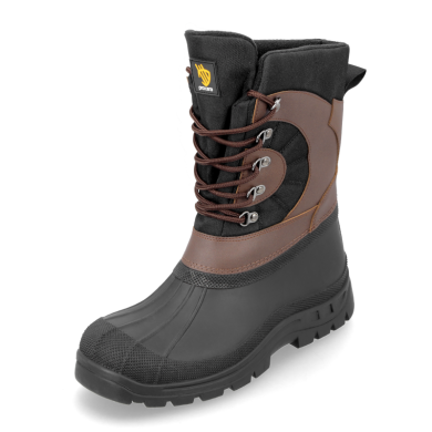 TRZEWIKI OCIEPLANE PROCERA VIKING BUTY ZIMOWE ŚNIEGOWCE CZARNO-BRĄZOWE
