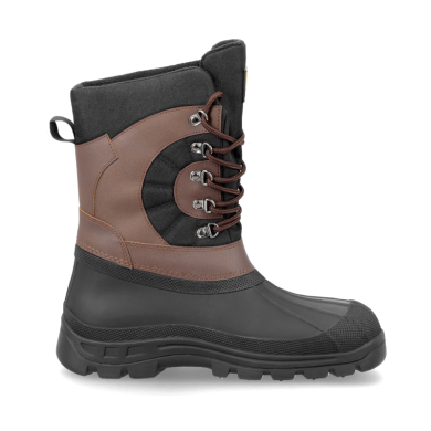 TRZEWIKI OCIEPLANE PROCERA VIKING BUTY ZIMOWE ŚNIEGOWCE CZARNO-BRĄZOWE