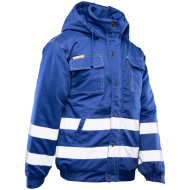 KURTKA ROBOCZA ZIMOWA POLSTAR BRIXTON SNOW, OCIEPLANA, Z KAPTUREM, ODBLASKI, NIEBIESKA