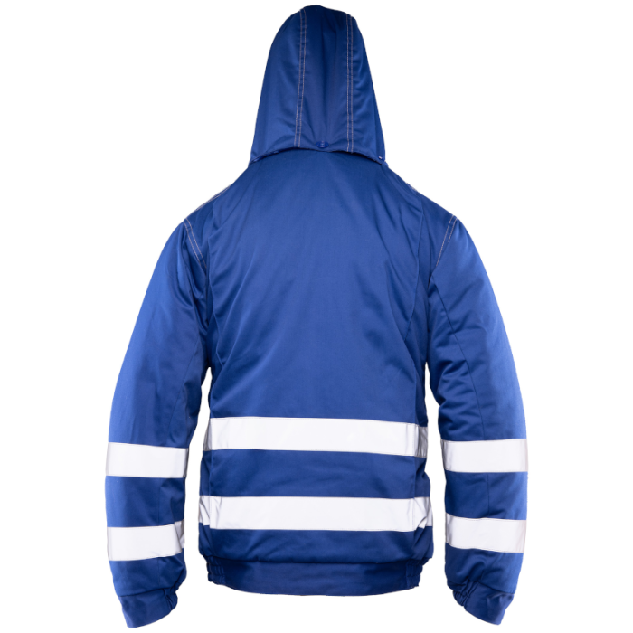 KURTKA ROBOCZA ZIMOWA POLSTAR BRIXTON SNOW, OCIEPLANA, Z KAPTUREM, ODBLASKI, NIEBIESKA