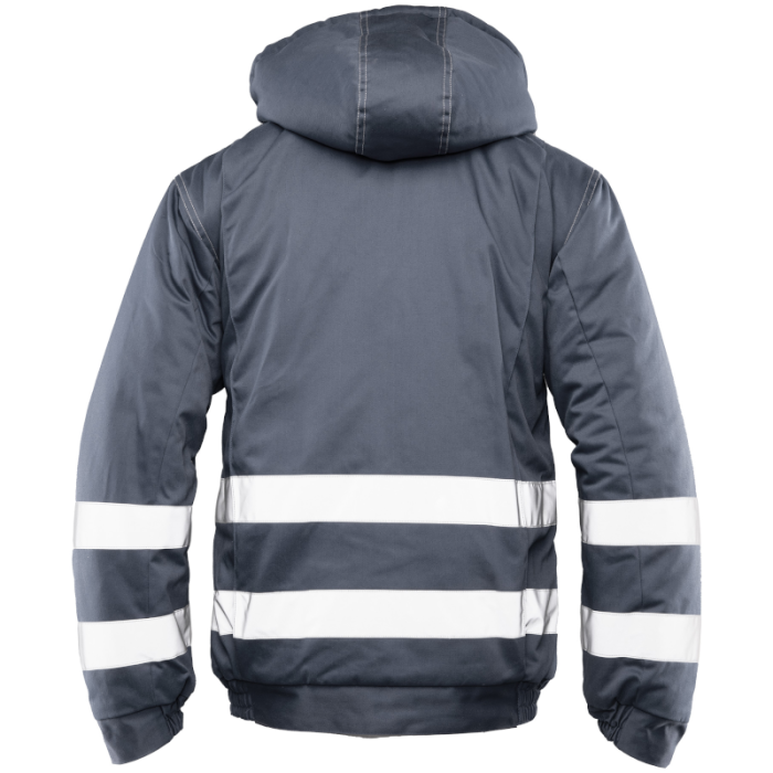 KURTKA ROBOCZA ZIMOWA POLSTAR BRIXTON SNOW, OCIEPLANA, Z KAPTUREM, ODBLASKI, SZARA