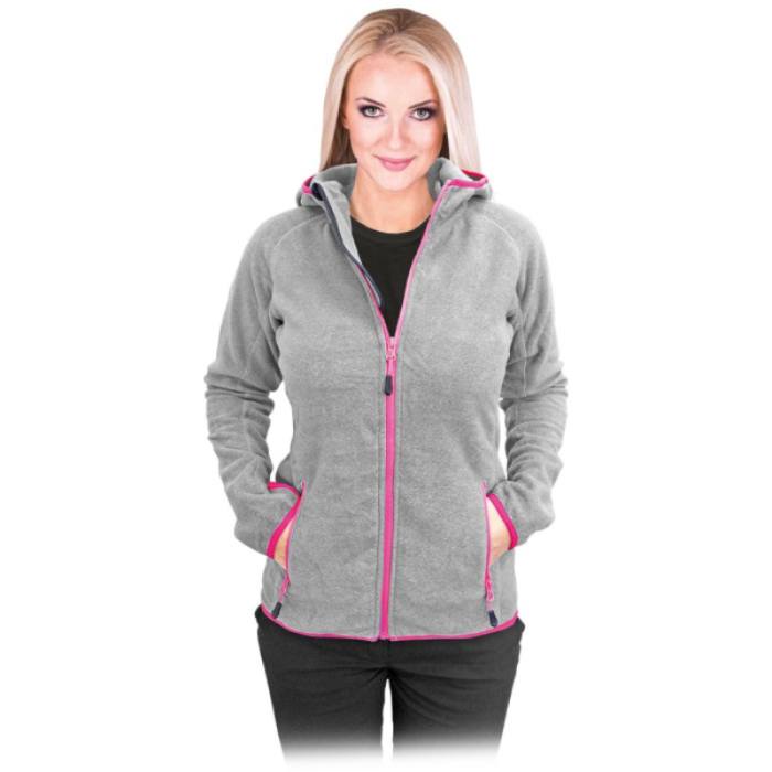 BLUZA ROBOCZA LEBER-HOLLMAN LH-LADYBUG Z POLARU DAMSKA JASNOSZARA