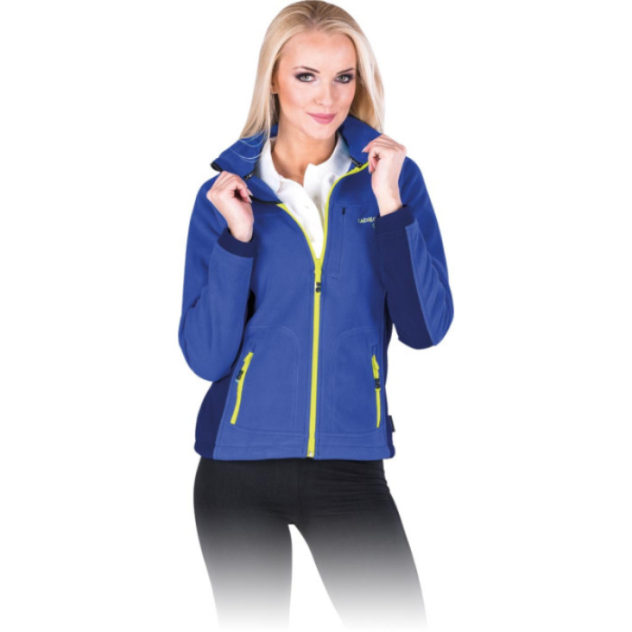 BLUZA ROBOCZA LEBER-HOLLMAN LH-LADYFLY Z POLARU DAMSKA CIEMNONIEBIESKA