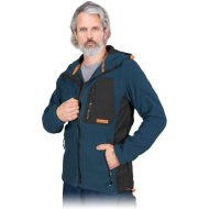 BLUZA ROBOCZA LEBER-HOLLMAN LH-NA-P Z POLARU GRANATOWO-CZARNO-POMARAŃCZOWA
