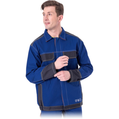 BLUZA ROBOCZA LEBER-HOLLMAN LH-SPECWELD-J DLA SPAWACZY NIEBIESKO-GRANATOWO-POMARAŃCZOWA