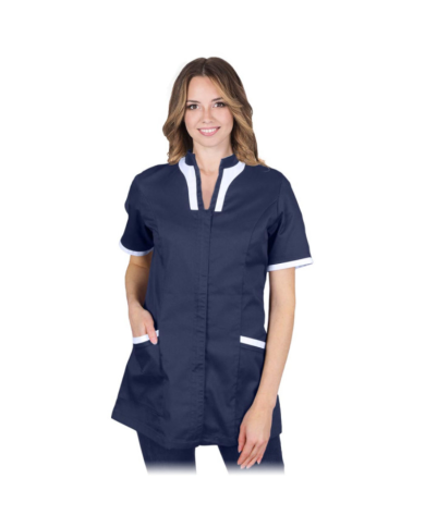 FARTUCH ROBOCZY LEBER-HOLLMAN LH-ADELL GRANATOWO-BIAŁY