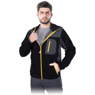 BLUZA ROBOCZA LEBER-HOLLMAN LH-SCOTER Z KAPTUREM CZARNO-SZARA BLUZA ROBOCZA LEBER-HOLLMAN LH-SCOTER Z KAPTUREM CZARNO-SZARA