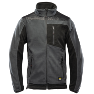 BLUZA POLAROWA POLSTAR SEVEN KINGS QUARZ, ZAPINANA NA ZAMEK, WZMOCNIONA, SZARO CZARNA