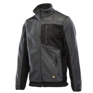 BLUZA POLAROWA POLSTAR SEVEN KINGS QUARZ, ZAPINANA NA ZAMEK, WZMOCNIONA, SZARO CZARNA