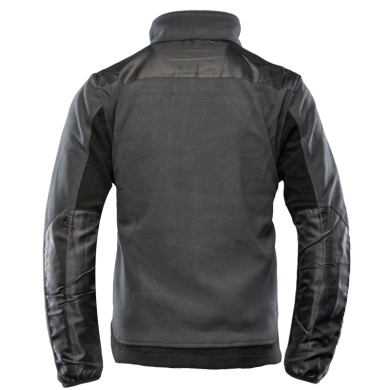 BLUZA POLAROWA POLSTAR SEVEN KINGS QUARZ, ZAPINANA NA ZAMEK, WZMOCNIONA, SZARO CZARNA
