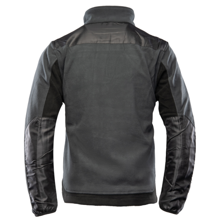 BLUZA POLAROWA POLSTAR SEVEN KINGS QUARZ, ZAPINANA NA ZAMEK, WZMOCNIONA, SZARO CZARNA
