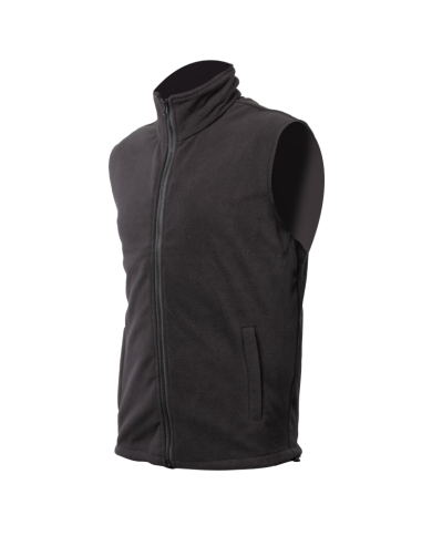 KAMIZELKA POLAROWA BEZRĘKAWNIK POLSTAR BENEFIT FOGG, ZAPINANY NA ZAMEK, POLAR 320G, CZARNY